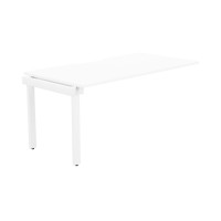 Switch 1 Person Bench Add-On Scallop Top 1600 x 800 - White Frame / White Top