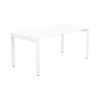 Switch 1 Person Bench Open Leg Scallop Top 1400 x 800 - White Frame / White Top