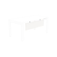 Switch Modesty panel 1300x280 (to desktop 1600mm wide) White Panel / Silver Frame