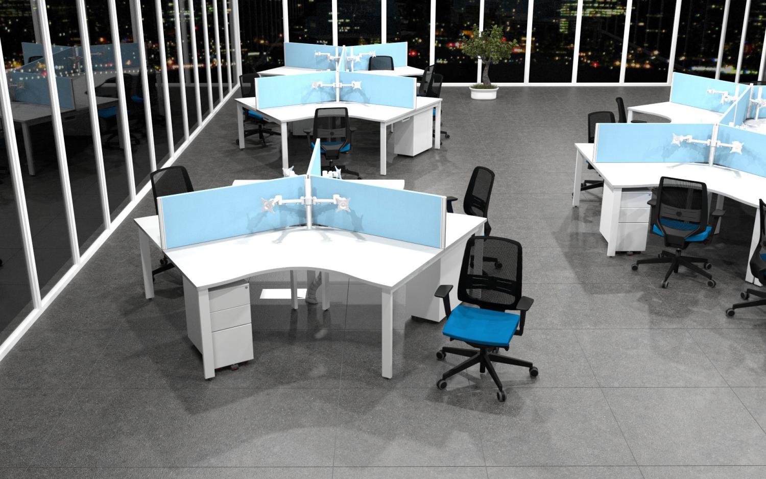 Sprint ECO Desk Mounted  Straight Top 480h x1600w