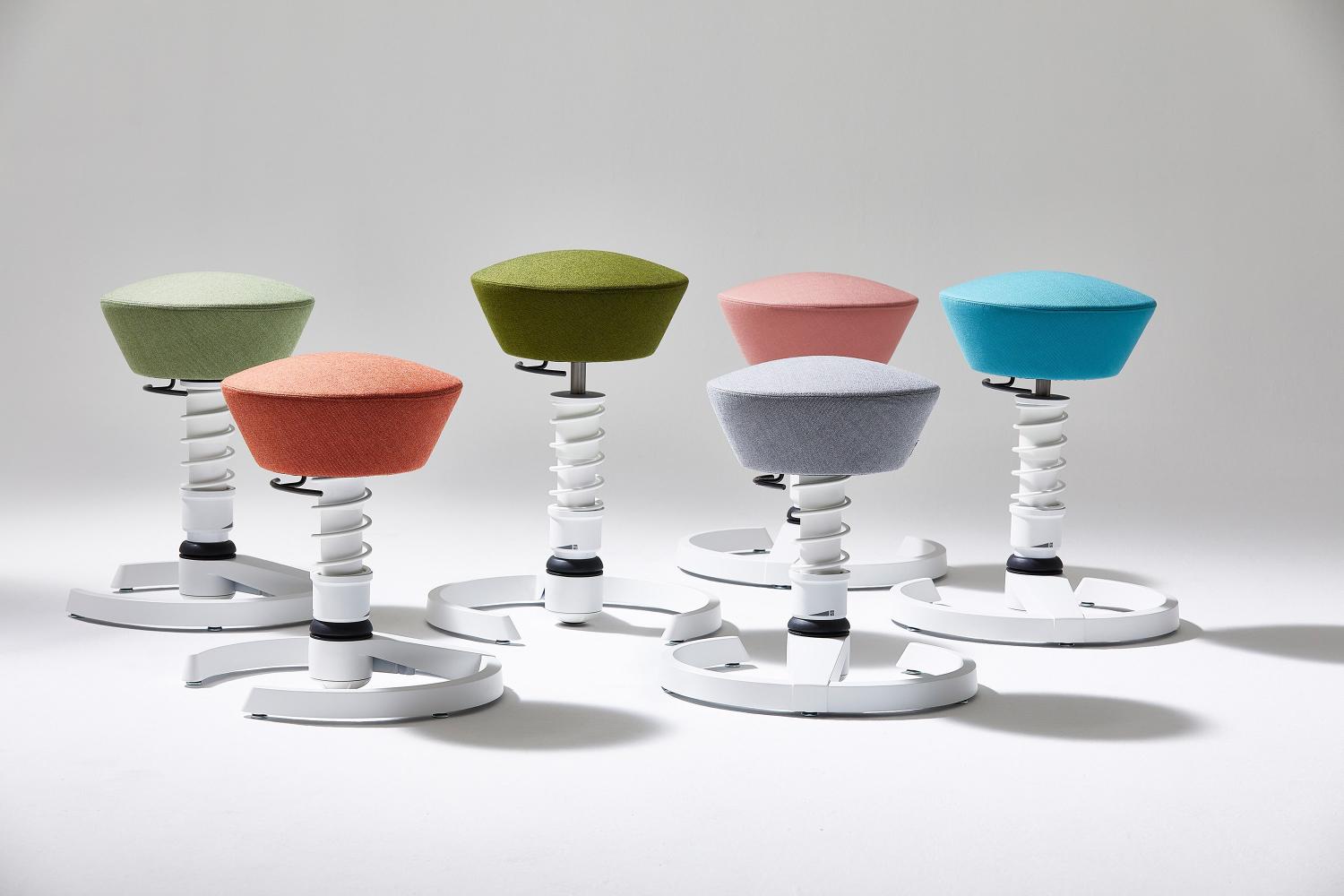 Aeris Swopper Ergonomic Office Stool wool blend Capture