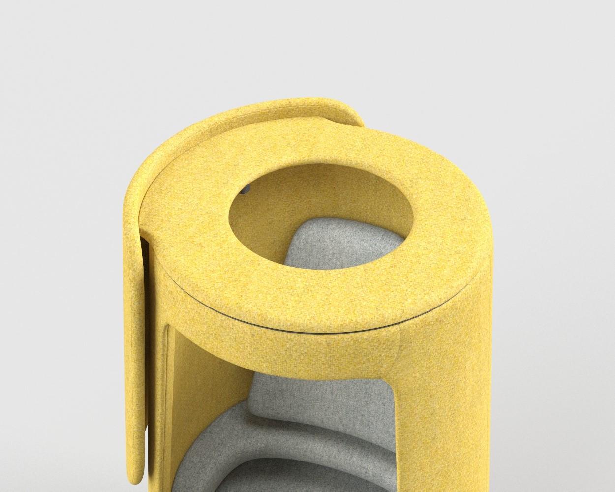 A11 Privacy Lounge Chair with Sliding Door