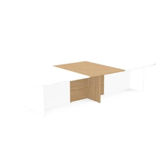 Kito Meeting Table Oval Panel Base Add On Section 1000w x 1400d - Beech