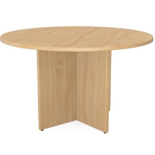 Kito Meeting Table Round Panel Base 1200mm Dia - Beech
