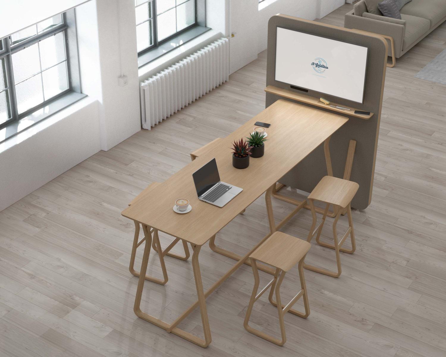 Theo Freestanding  Media Screen