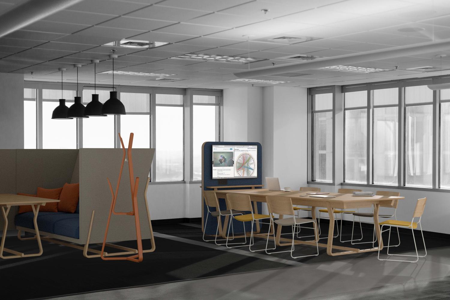 Theo Freestanding  Media Screen