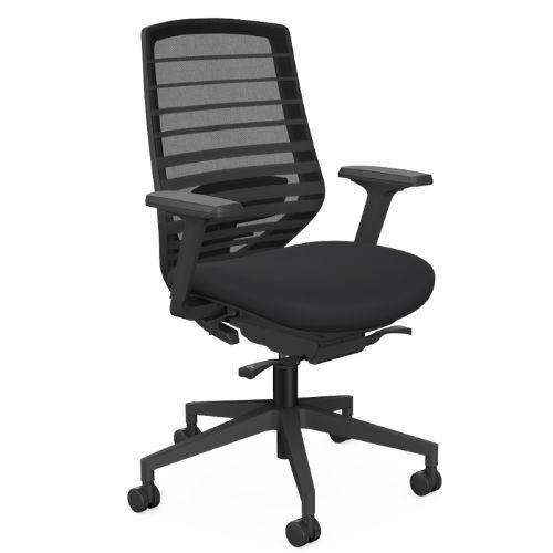 MCC-X.77 Chair - Black Base, Black Mesh