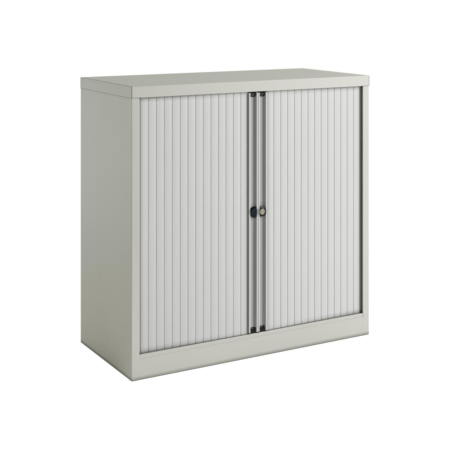 Essential Two Door Tambour Unit - Supplied Empty 1000mmHx1000mmWx470mmD