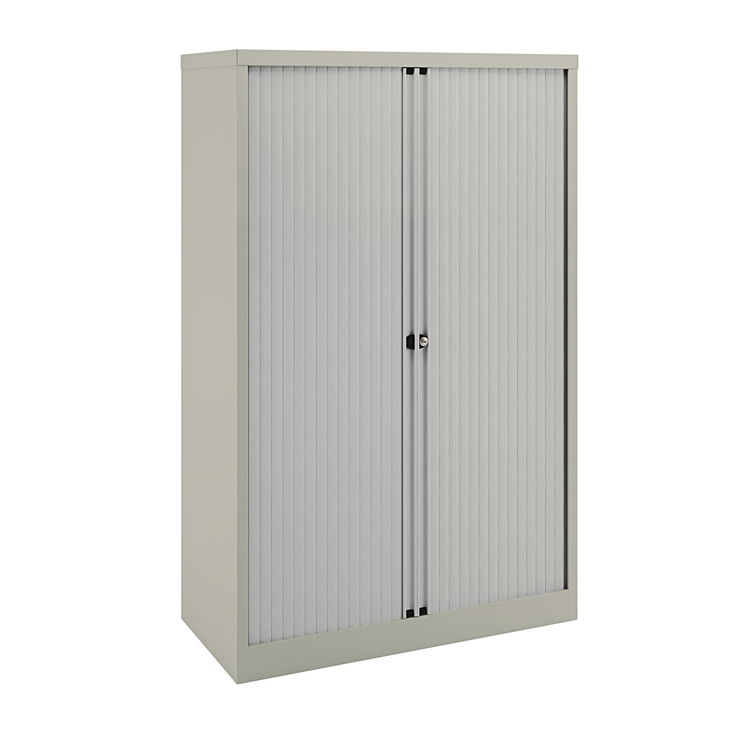 Essential Two Door Tambour Unit - Supplied Empty - 1570mmHx1000mmWx470mmD