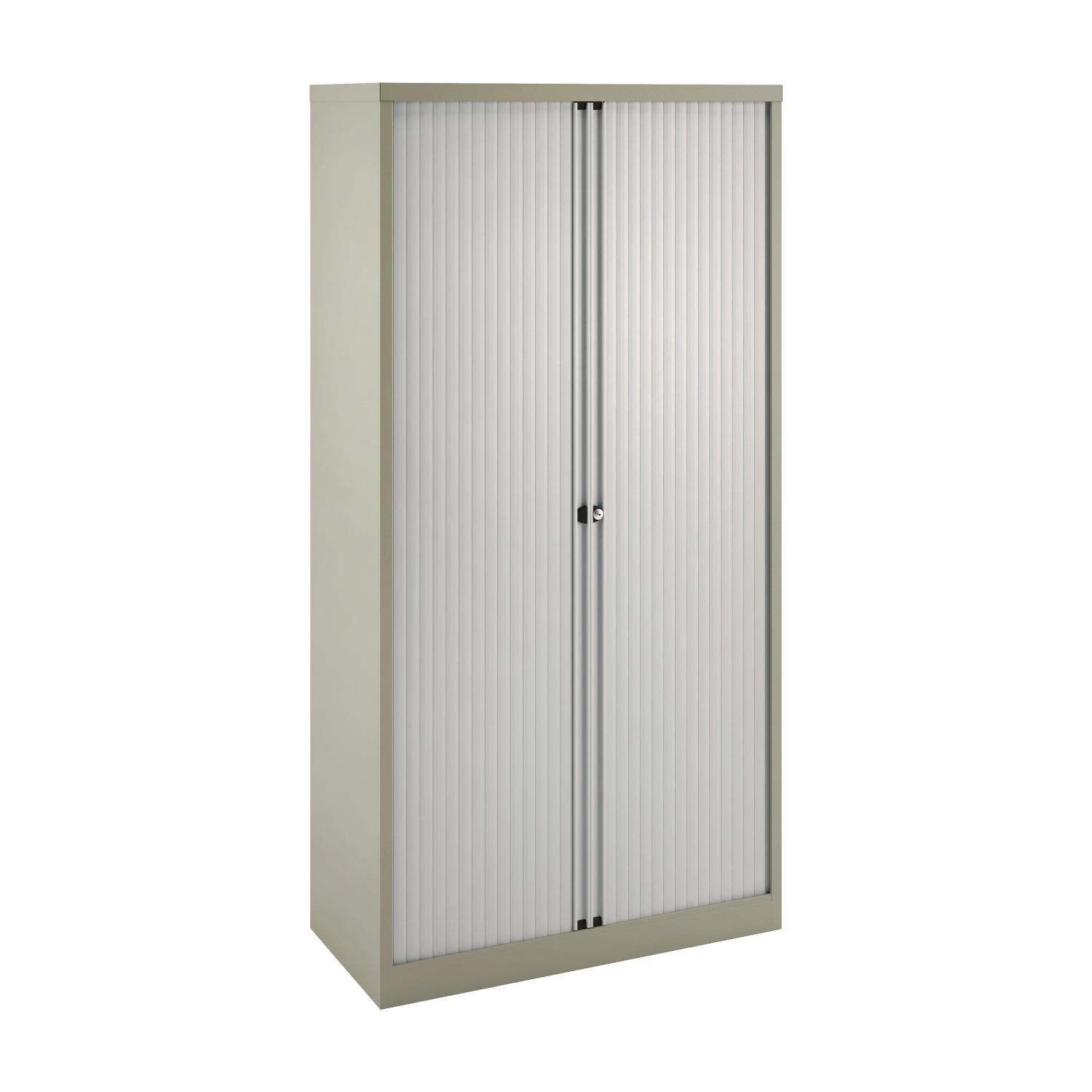 Essential Two Door Tambour Unit - Supplied Empty - 1970mmHx1000mmWx470mmD