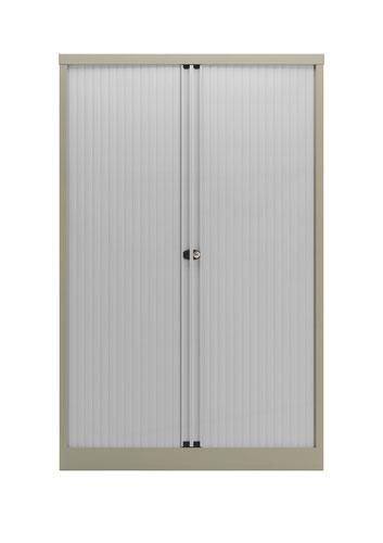 Bisley Essentials Two Door Tambour Unit Supplied Empty
1570mmHx1000mmWx470mmD Grey
