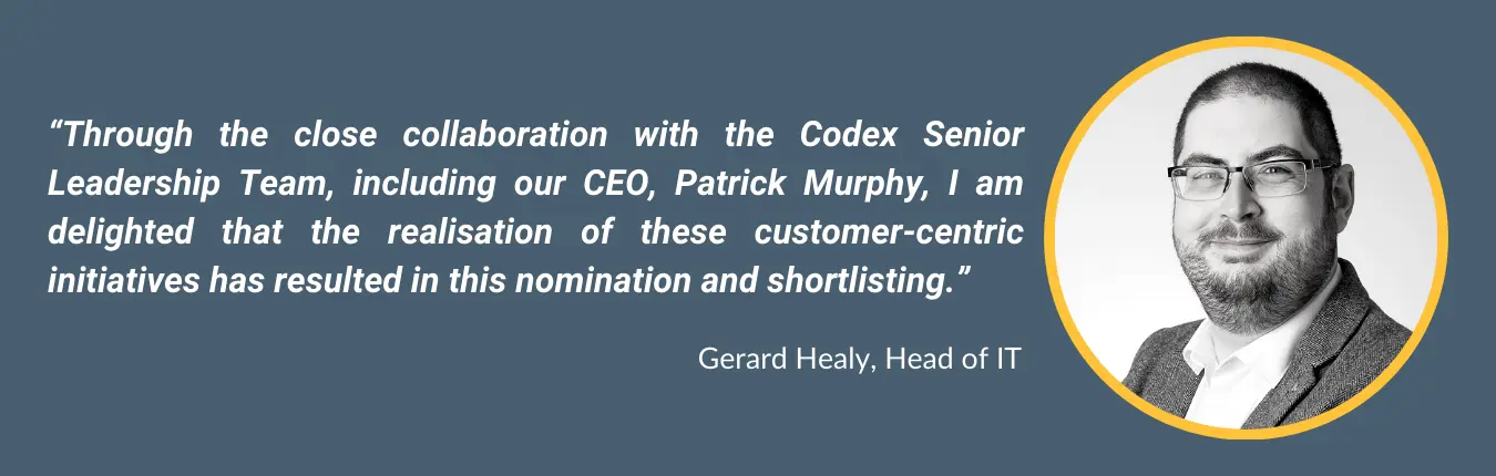 Head of IT Gerard Healy Shortlisted at the CIO Awards