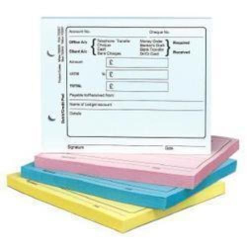 Legal Debit/Credit Pads Blue Pack 10