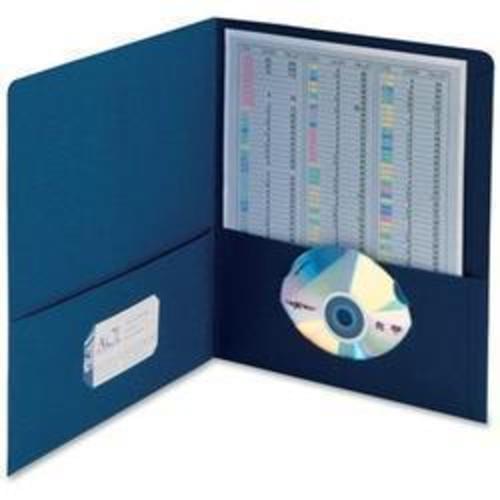 Compleat 8.5x11 Twin Pocket Wallet Blue Pk25