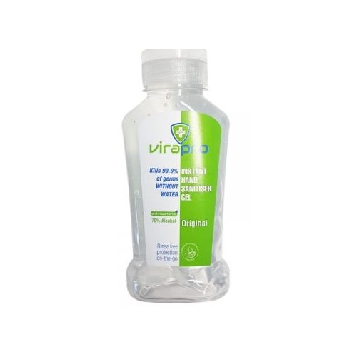 ViraPro 250ml Alcohol Gel Hand Sanitiser 70% Alc.