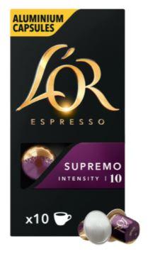 L'OR Espresso Supremo Intensity 10 Capsules (10x10)