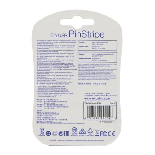 Verbatim Pinstripe Usb Drive - 32Gb Black