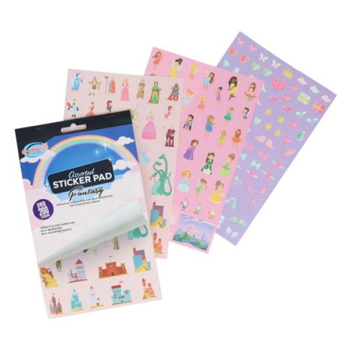 Crafty Bitz 200+ Assorted Sticker Pad - Fantasy