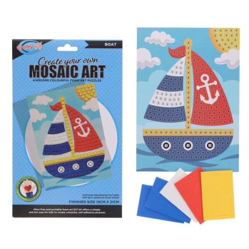 Crafty Bitz Create Your Own Mosaic Art - Boat