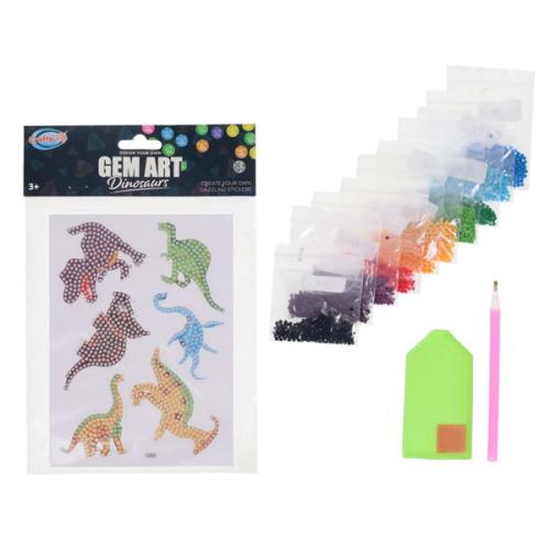 Crafty Bitz Design Your Own Gem Art - Dinosaurs
