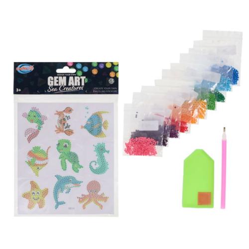 Crafty Bitz Design Your Own Gem Art - Sea Creatures