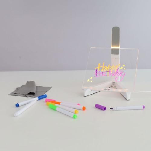 Concept 150X150Mm Acrylic Led Notice Board