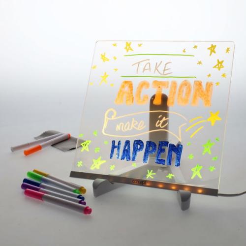 Concept 200X200Mm Acrylic Led Notice Board