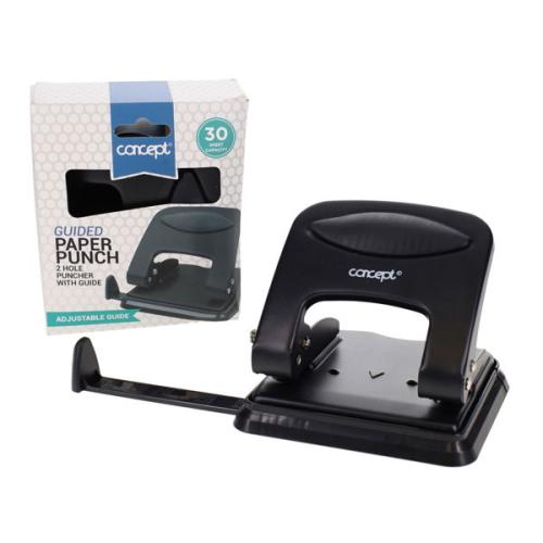 Concept Guided 2 Hole Paper Punch - 30 Sheets