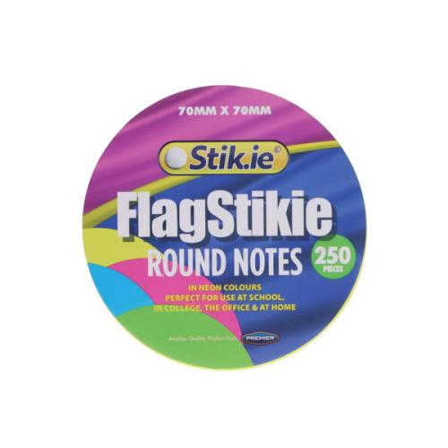 Stik.Ie 70 X 70Mm Round Sticky Notes