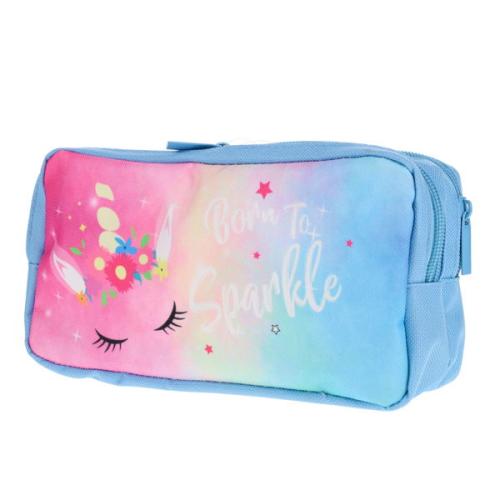 Emotionery 2 Pocket Pencil Case - Unicorn Born To Sparkle