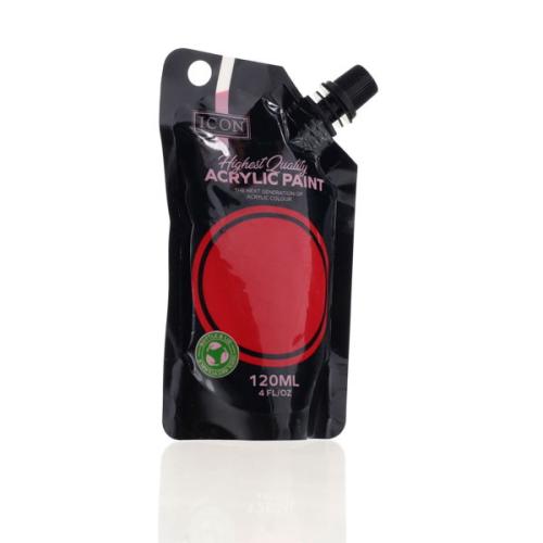 Icon 120Ml Acrylic Paint - India Red