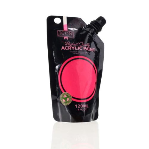 Icon 120Ml Acrylic Paint - Neon Pink