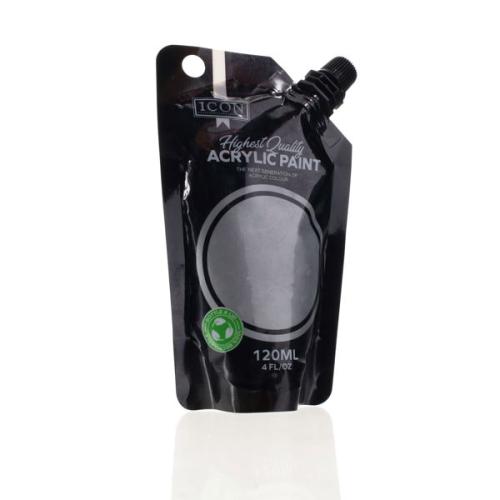Icon 120Ml Acrylic Paint - Silver