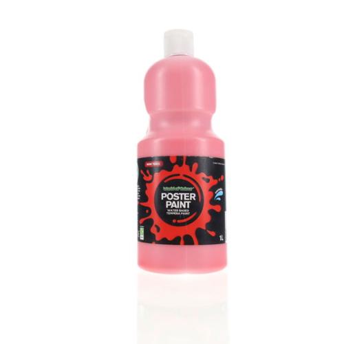World Of Colour 1Ltr Poster Paint - Scarlet