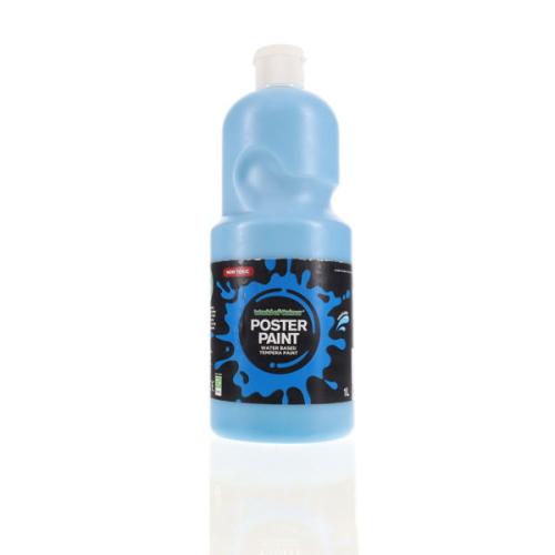 World Of Colour 1Ltr Poster Paint - Cyan
