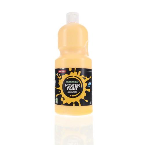 World Of Colour 1Ltr Poster Paint - Warm Yellow
