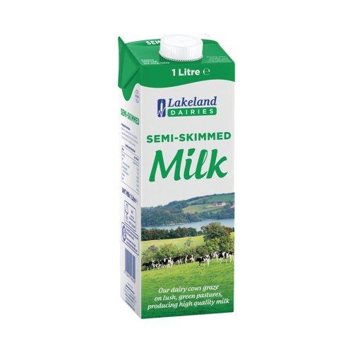 Lakeland Semi-Skimmed Longlife Milk 1 Litre (12 Pack)