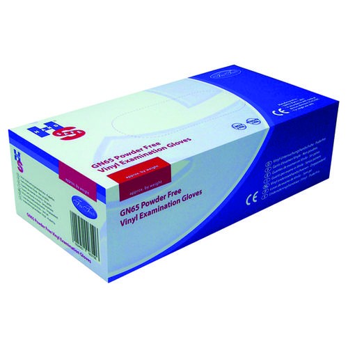 Handsafe Powder-Free Clear Vinyl Medium Gloves (100 Pack) GN65