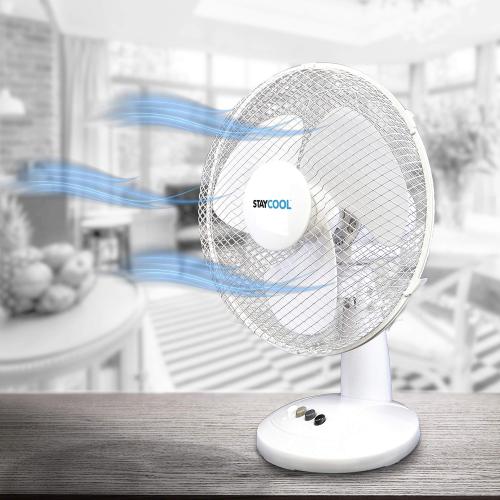 Lloytron 16'' Desk Fan, White
