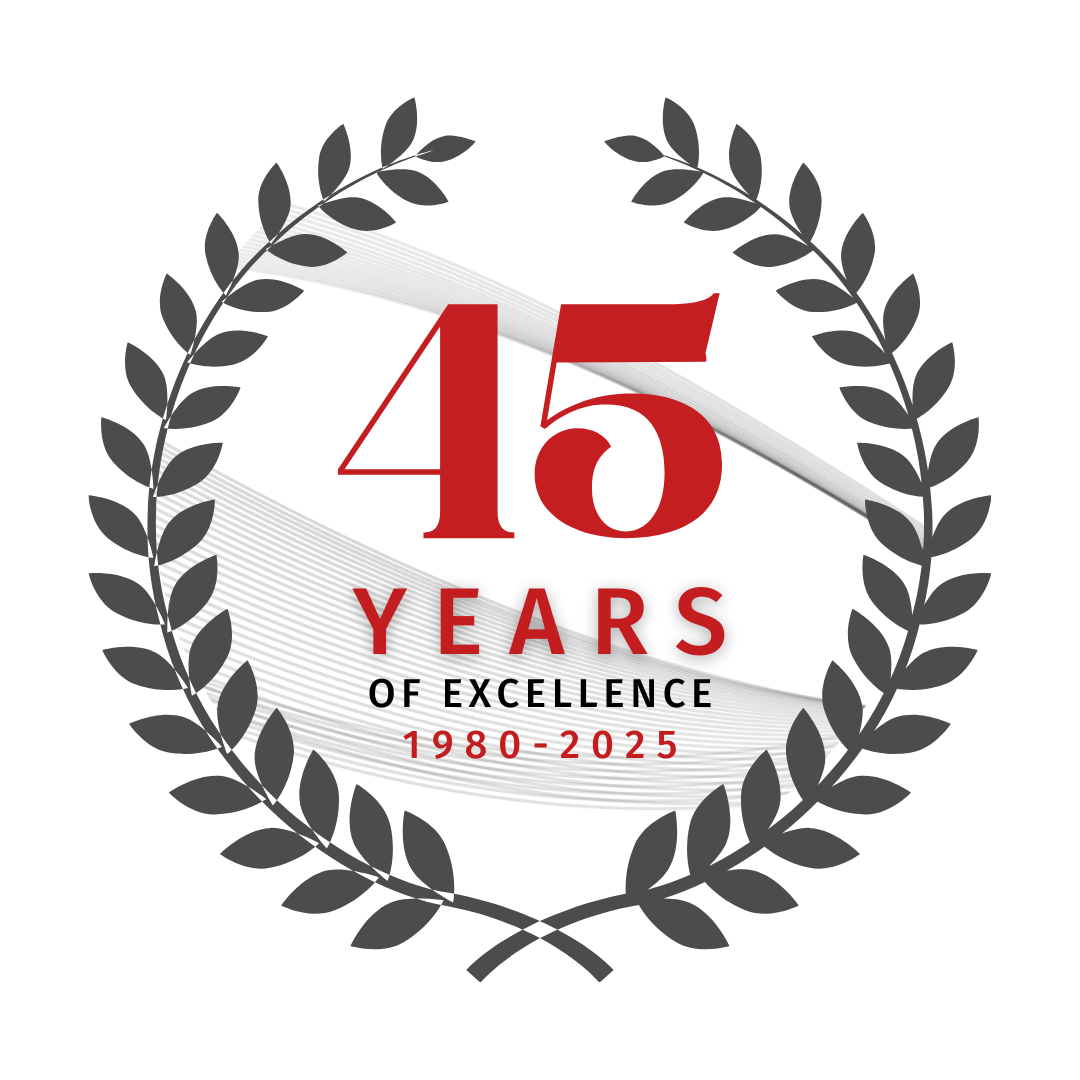 Lex 45 year anniversary badge