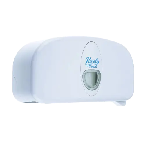 Purely Smile Mini Centrefeed Roll Dispenser White