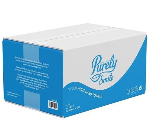 Eco-Friendly C-Fold Hand Towels (2400) ; High Absorbency