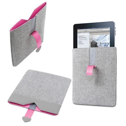 Dicota PadCover Carrying Sleeve for iPad - Grey & Pink