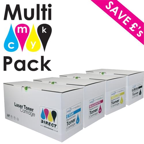 DIRECT Xerox Toner Cartridge 106R01630 + 106R01627 + 106R01628 + 106R01629 Compatible Black Cyan Magenta Yellow Multi Pack