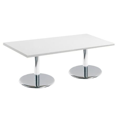 Coffee Table Rectangular 1600mm Diameter 25mm MFC White