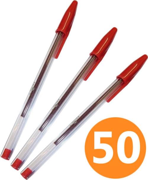Eziball Ballpoint Pen Medium Red