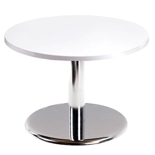 Coffee Table Circular 800mm Diameter 25mm MFC White