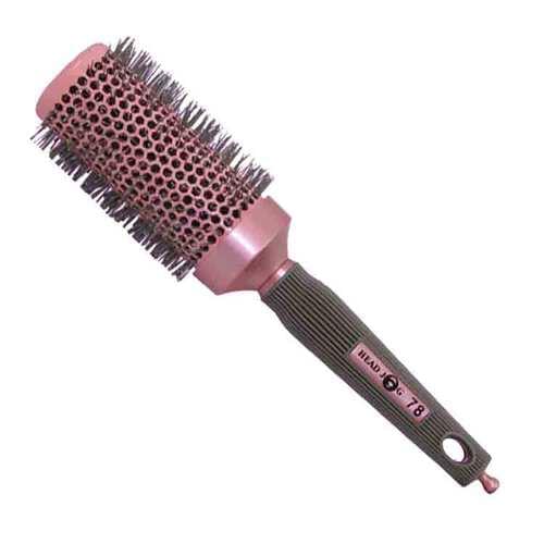 Head Jog 78 Radial Ionic Ceramic Hair Brush Pink
