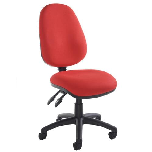 Operator Chair High Back 2 Lever No Arms Red