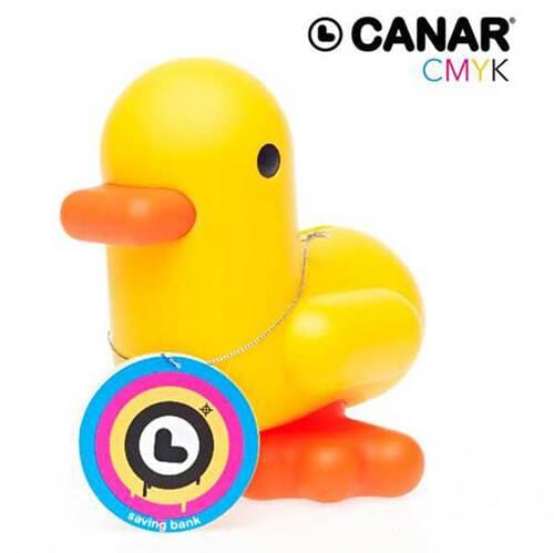 Canar CMYK Saving Bank 16cm Banker Yellow